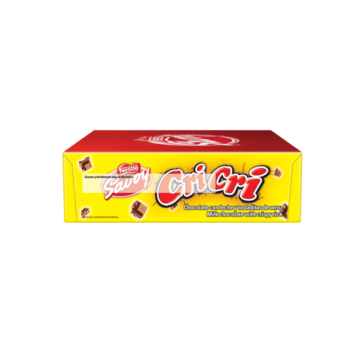 CRI CRI® Chocolate con Leche y Tostaditas de Arroz 9x60 g