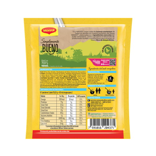 MAGGI Sopa de Pollo con Estrellitas Display de 12 Unidades de 62g