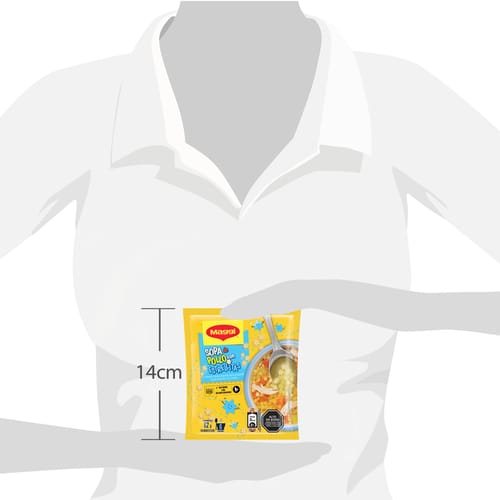 MAGGI Sopa de Pollo con Estrellitas Display de 12 Unidades de 62g