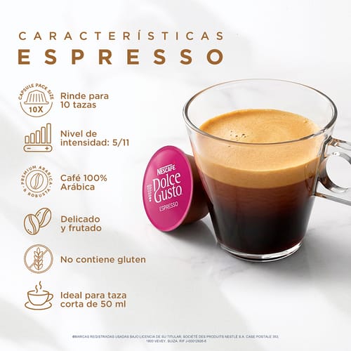 NESCAFÉ® DOLCE GUSTO Espresso 10 cápsulas