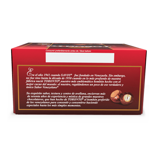 TORONTO®  Avellanas Cubiertas con Chocolate Display 36 Unidades de 9 g