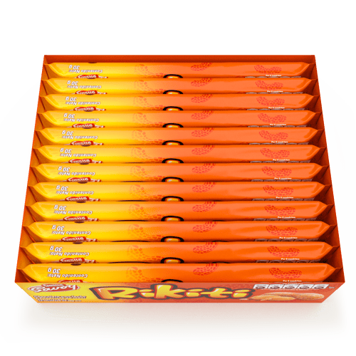 RIKITI® Chocolate con Leche y Pedacitos de Maní Display 12 Unidades de 30 g