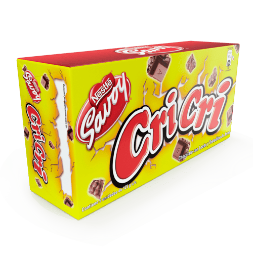 CRI CRI® Chocolate con Leche y Tostaditas de Arroz Display 5 Unidades de 123 g