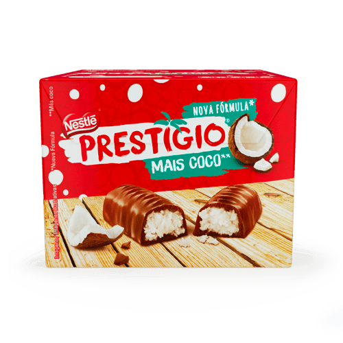 PRESTIGIO® Bombón Relleno con Coco Display 30 Unidades de 33 g