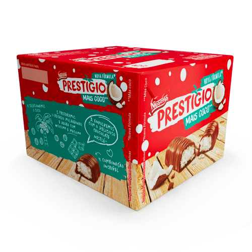 PRESTIGIO® Bombón Relleno con Coco Display 30 Unidades de 33 g