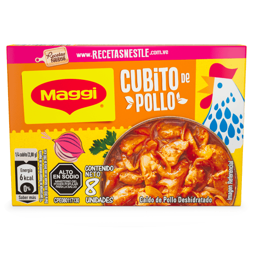 MAGGI® Caldo de Pollo Deshidratado 8 Cubitos de 92 g