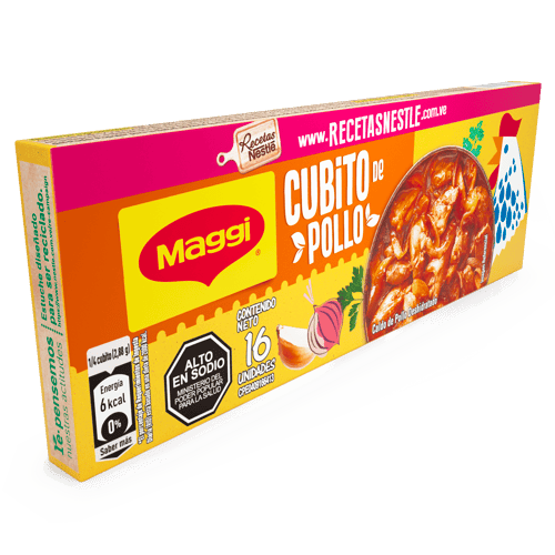 MAGGI® Caldo de Pollo Deshidratado 16 Cubitos 184 g