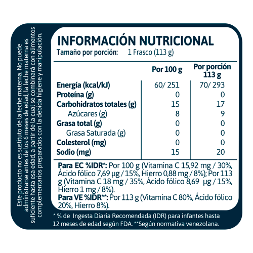 GERBER® Compota de Pera 113 g