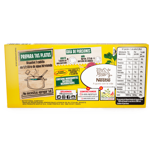 MAGGI® Caldo de Pollo Deshidratado 12 Cubitos 138 g