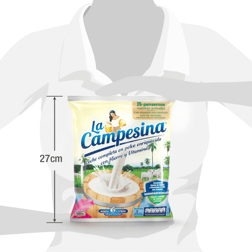LA CAMPESINA® Leche Completa en Polvo Enriquecida 800 g