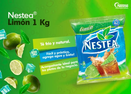 NESTEA® Limón Bebida en Polvo Display 12 Sobres de 90 g